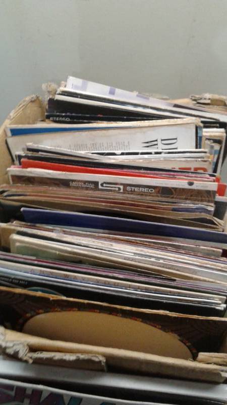 lot 139 image: Large Lot Of Mixed Vinyl LP Records, Mixed Titles, Show Wear, Some Sleeves Missing Records