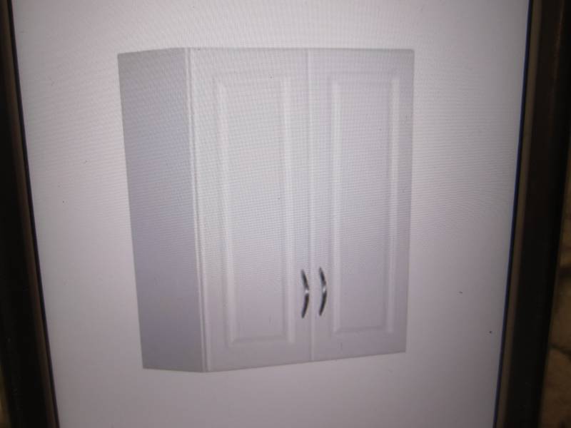 lot 10 image: Closet Maid White Raised Panel 2-Do...