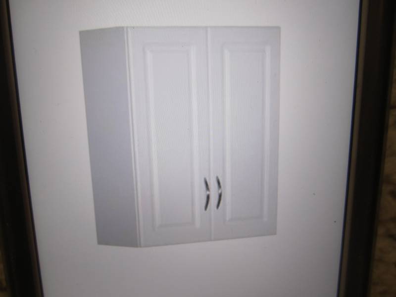 lot 11 image: Closet Maid White Raised Panel 2-Do...