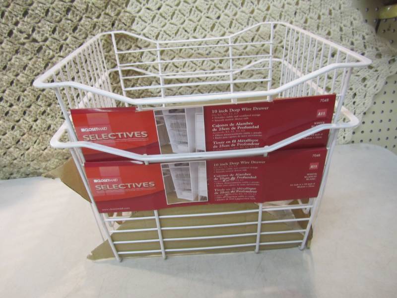 lot 36 image: Lot of 2 Closet Maid Selectives Whi...