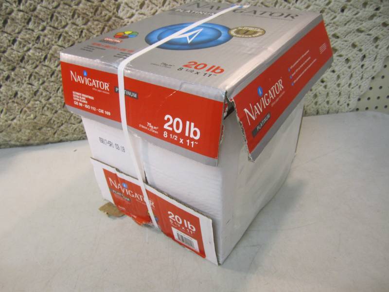 lot 77 image: Case of 5 Reams of 8.5 x 11 Copy...