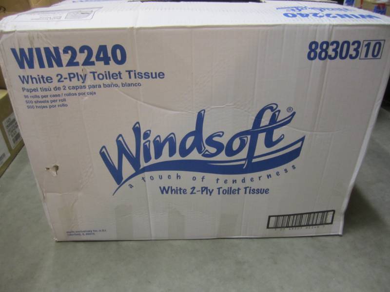 lot 108 image: Case of 96 Rolls of 2-Ply Toilet Ti...