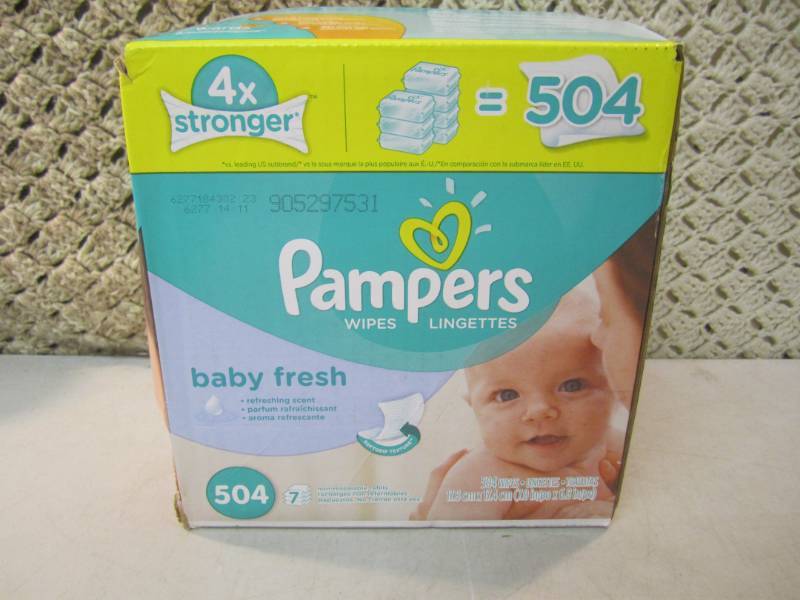 lot 109 image: Pampers Baby Fresh Baby Wipes 504 c...