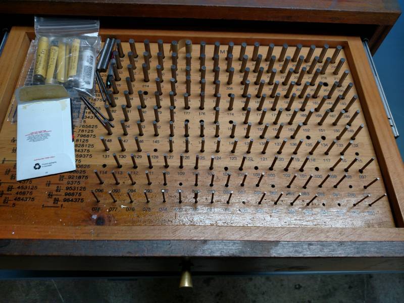 lot 151 image: Meyer Plus Plug Gage Cabinet...