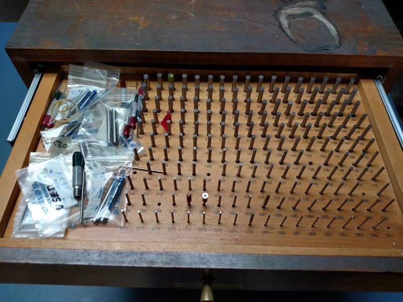 lot 152 image: Meyer Minus Plug Gage Cabinet...