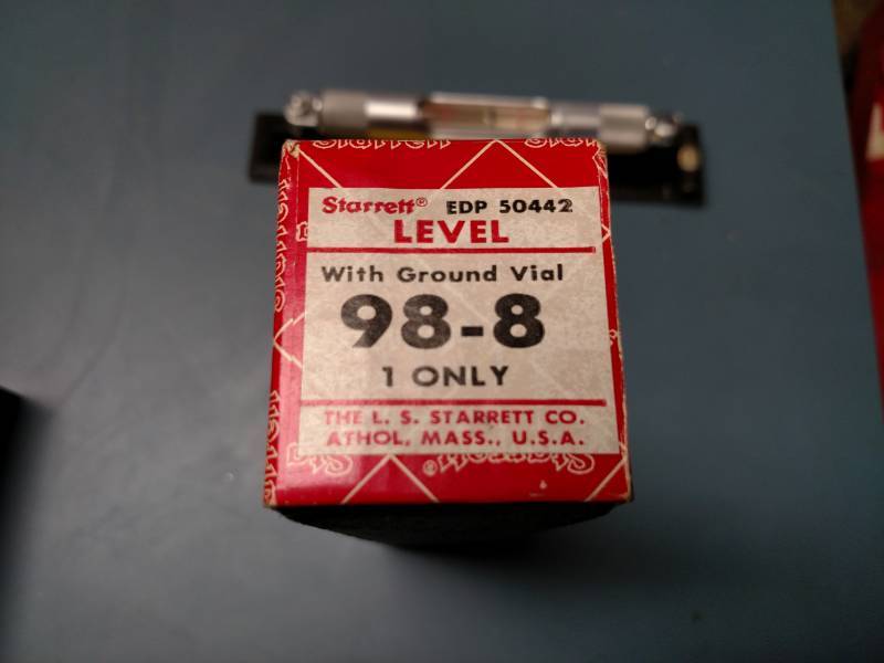 lot 209 image: Starrett No. 98-8 8 Precision Leve...