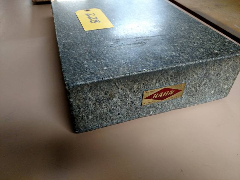 lot 228 image: Rahn Black Granite Surface Plate 18...