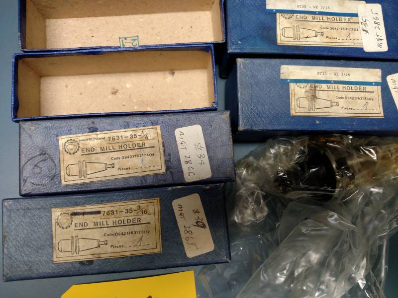 lot 100 image: (5) BT35 Tool Holders, New...