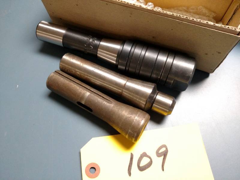 lot 109 image: (3) R8 Tool Holders...