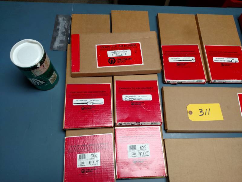 lot 311 image: Asstd Shim Stock...