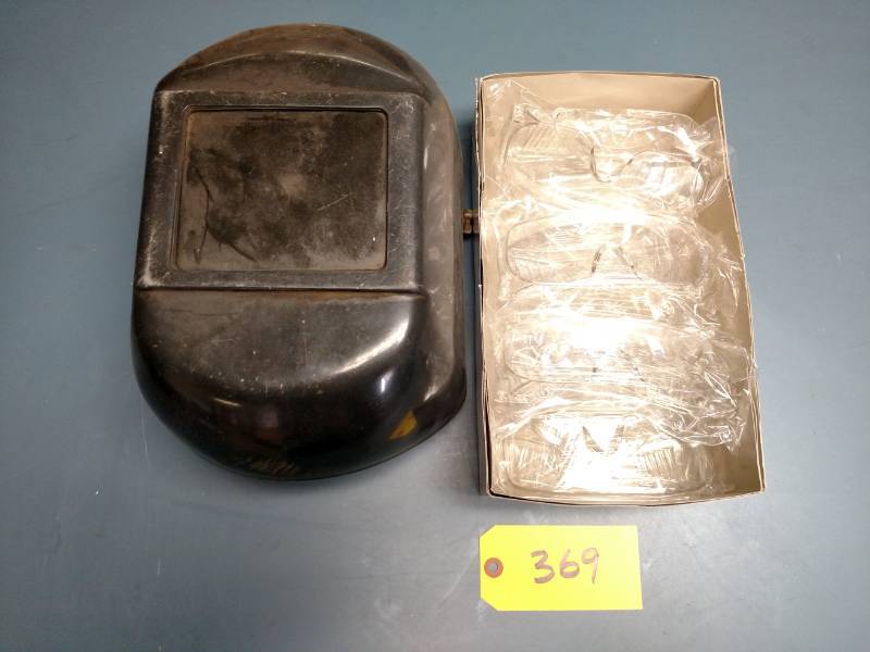 lot 369 image: Welding Hood & Safety Glasses...