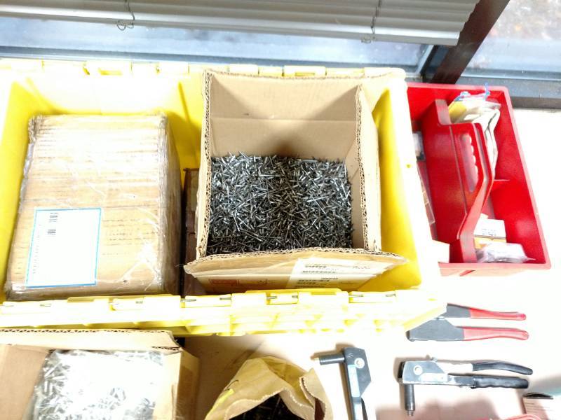 lot 396 image: Quantity of Rivets, Washers, & Rive...