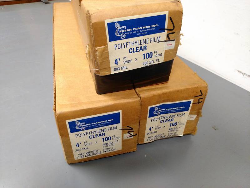 lot 397 image: (3) Rolls 4x100 Polyethylene Film...
