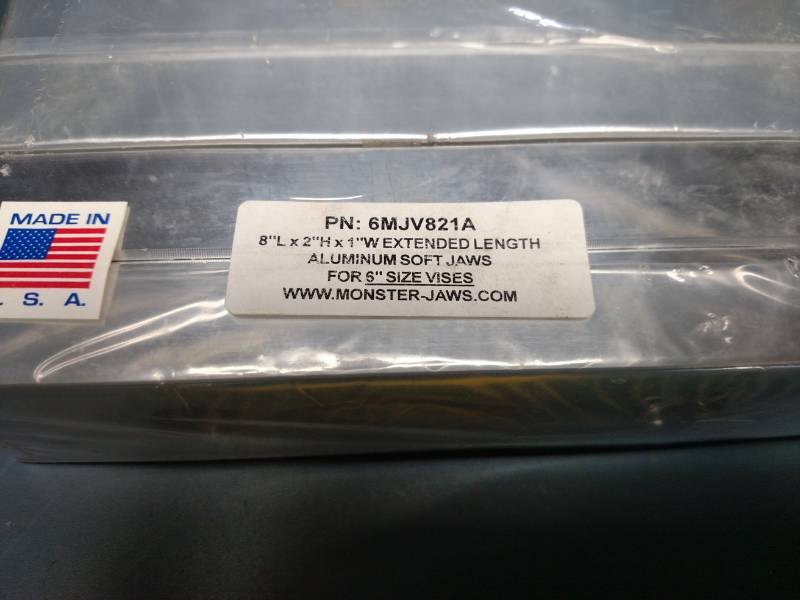 lot 415 image: (2) Pair Monster 8 Aluminum Vise J...