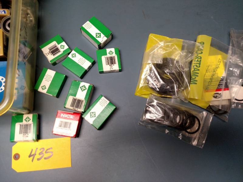 lot 435 image: Asstd Bearings, O-Rings, & Misc...
