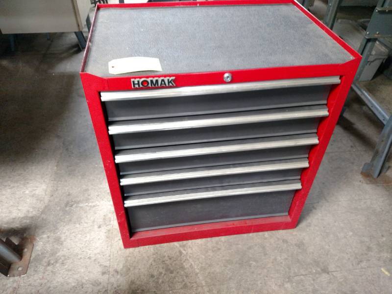 lot 436 image: Homak 5 Drawer Tool Chest...
