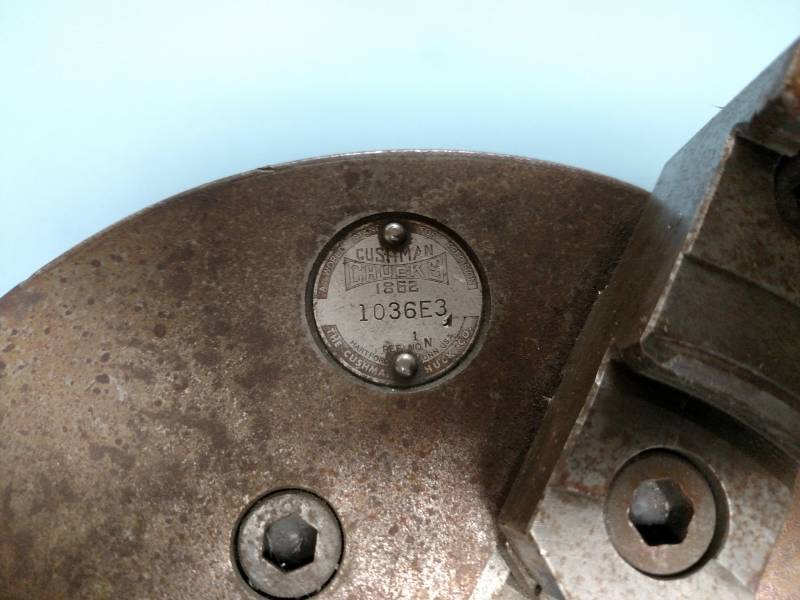 lot 45 image: Cushman 10 3-Jaw Chuck...