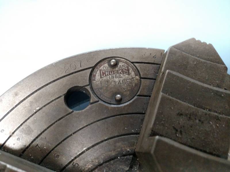 lot 46 image: Cushman 10 4-Jaw Chuck...