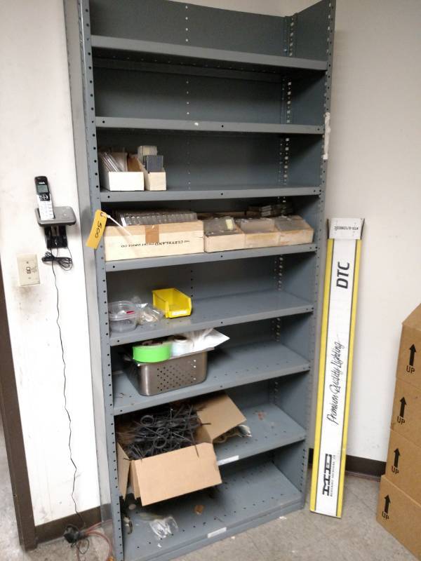 lot 500 image: Shelf Unit, 36x12x87 with Contents...
