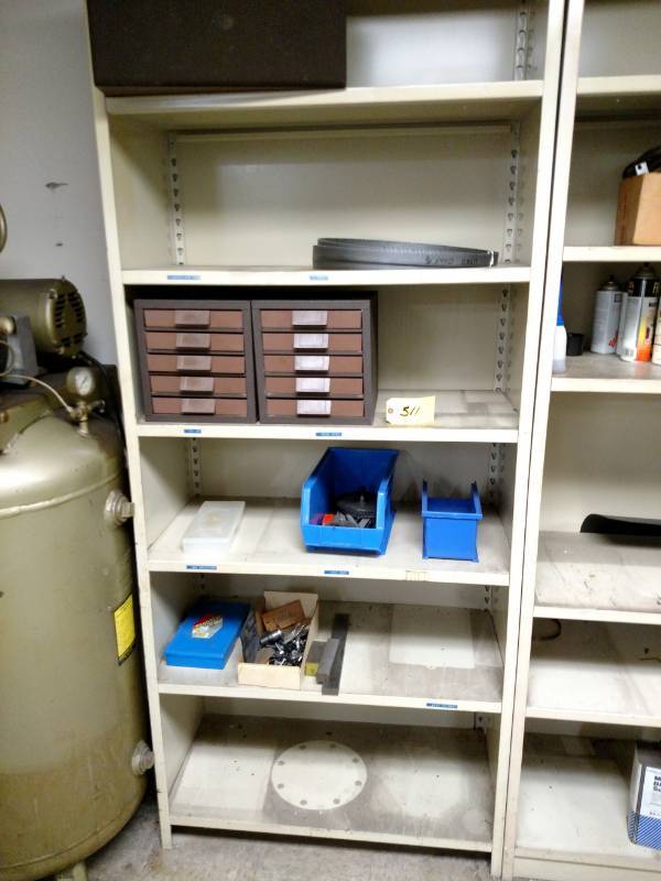 lot 511 image: (2) Shelf Units with Contents...