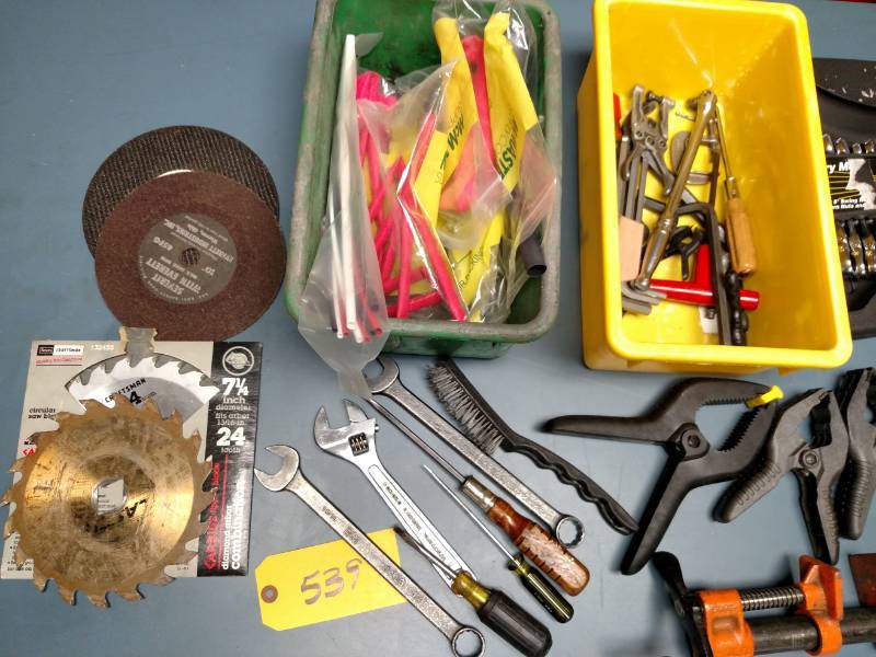 lot 539 image: Asstd Tools & Shrink Tubing...