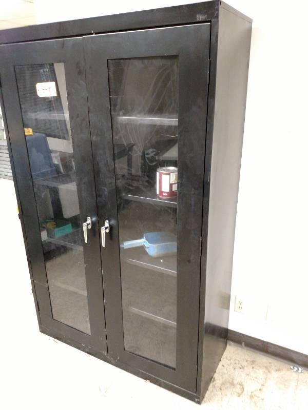 lot 545 image: 2 Door Cabinet, 46x12x72...
