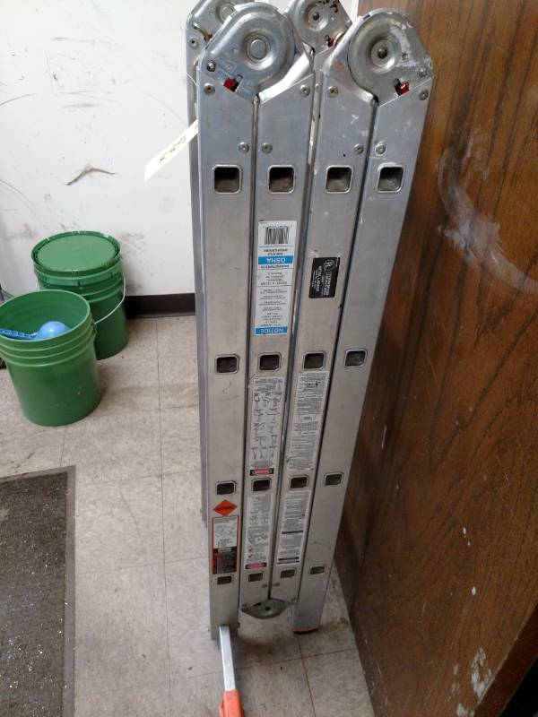 lot 553 image: Krause Multimatic Aluminum Ladder...
