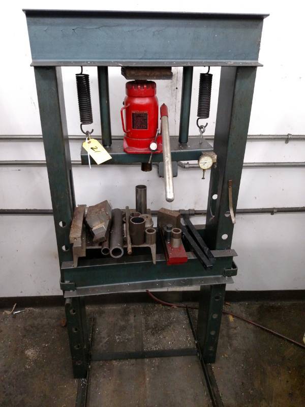 lot 21 image: 20 Ton H-Frame Press, 24 Throat, I...