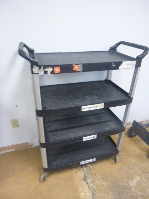 lot 53 image: Rubbermaid Utility Cart
