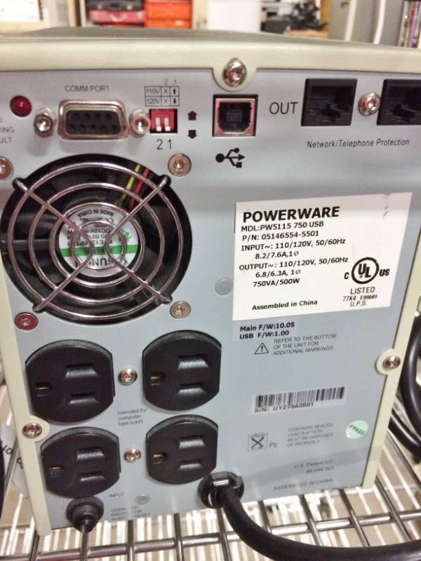 lot 5 image: Powerware PW5115 Tower UPS System Tested Working