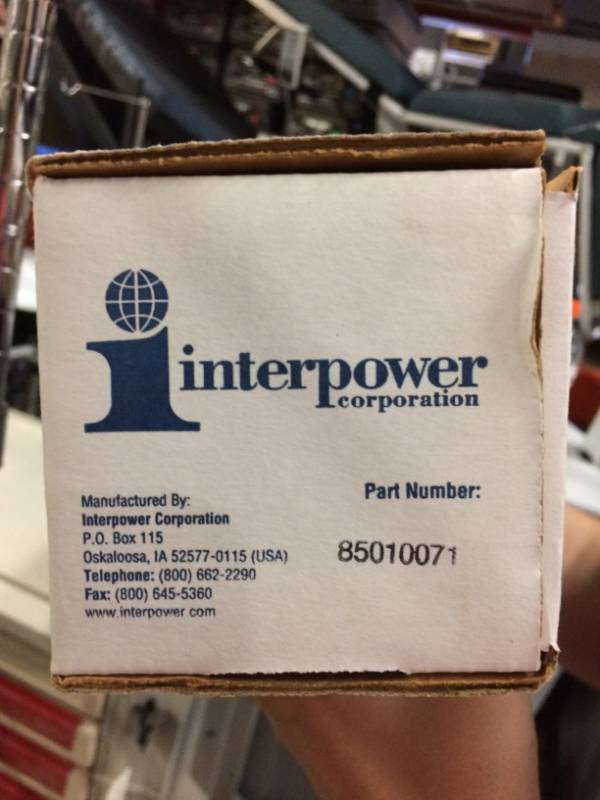 lot 7 image: Interpower Accessory Power Strip 85010071 Tested Working