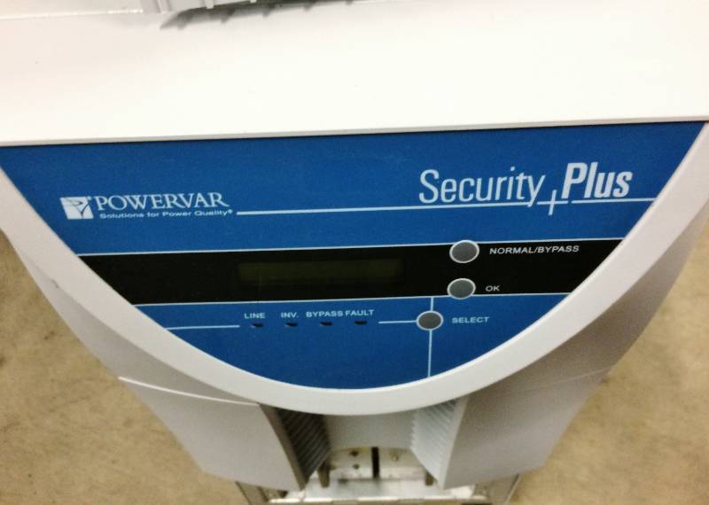 lot 9 image: PowerVar Ametek ABCDEF3000-22 Securiy Plus UPS Tested Working