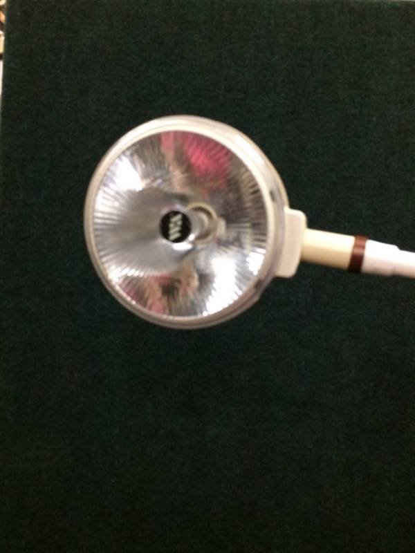 lot 11 image: One Just Sold Online USED $200 Welch Allyn 44100 LS100 Mobile Rolling Goose Neck Flexible Medical Exam Light Diagnostic Lamp Excellent Condition