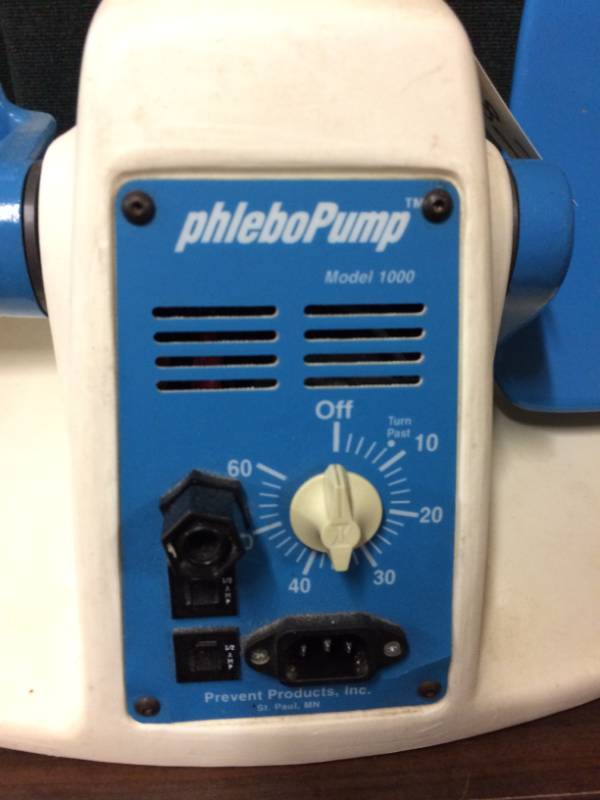 lot 17 image: PhleboPump For Enhance Circulation In lower Leg Help Prevent Deep Vein Thrombosis, Venous Stasis and Blood Pooling - Excellent Working Condition