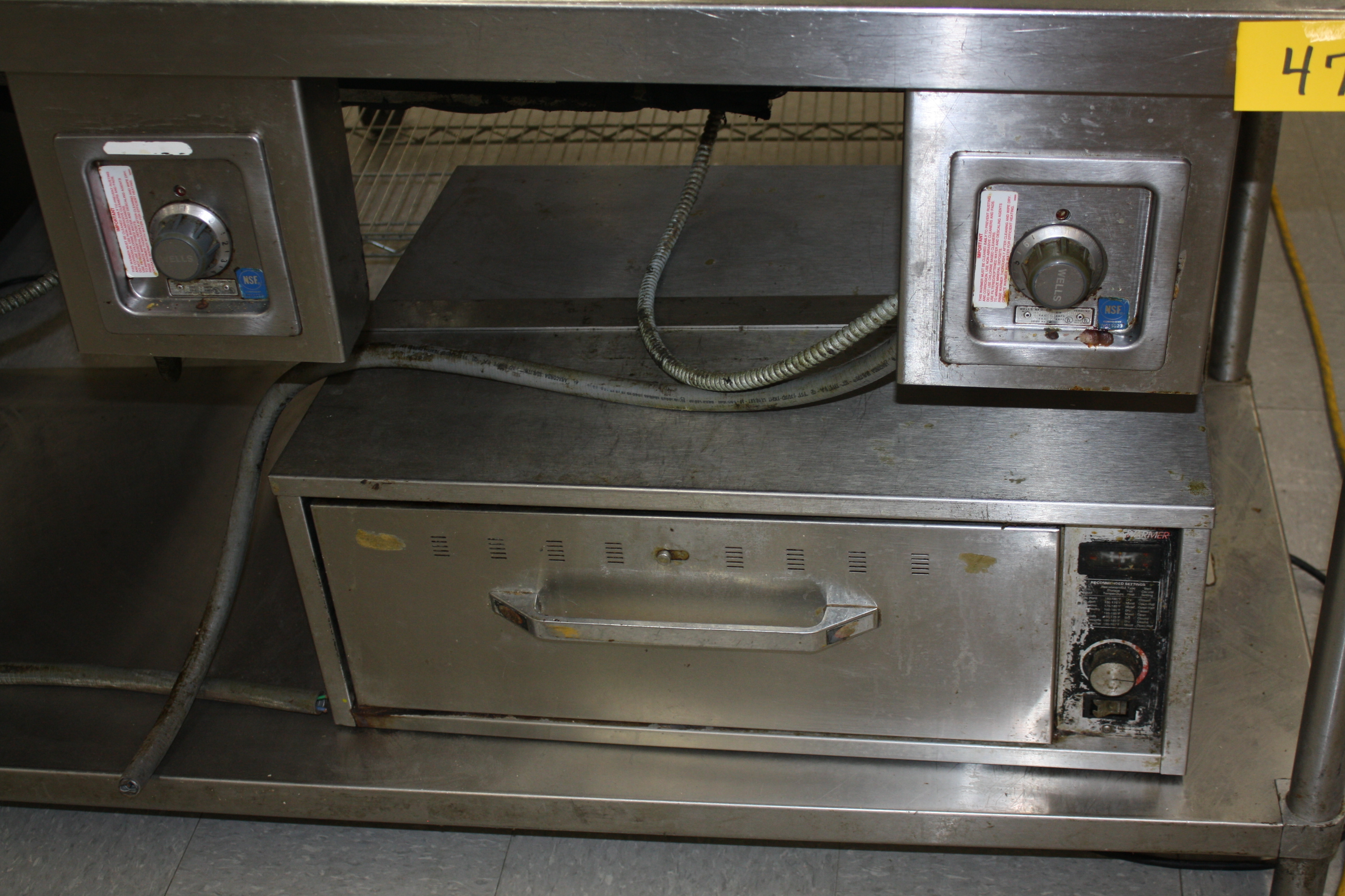 lot 47 image: Three Compartment Steam Table and single warming Drawer