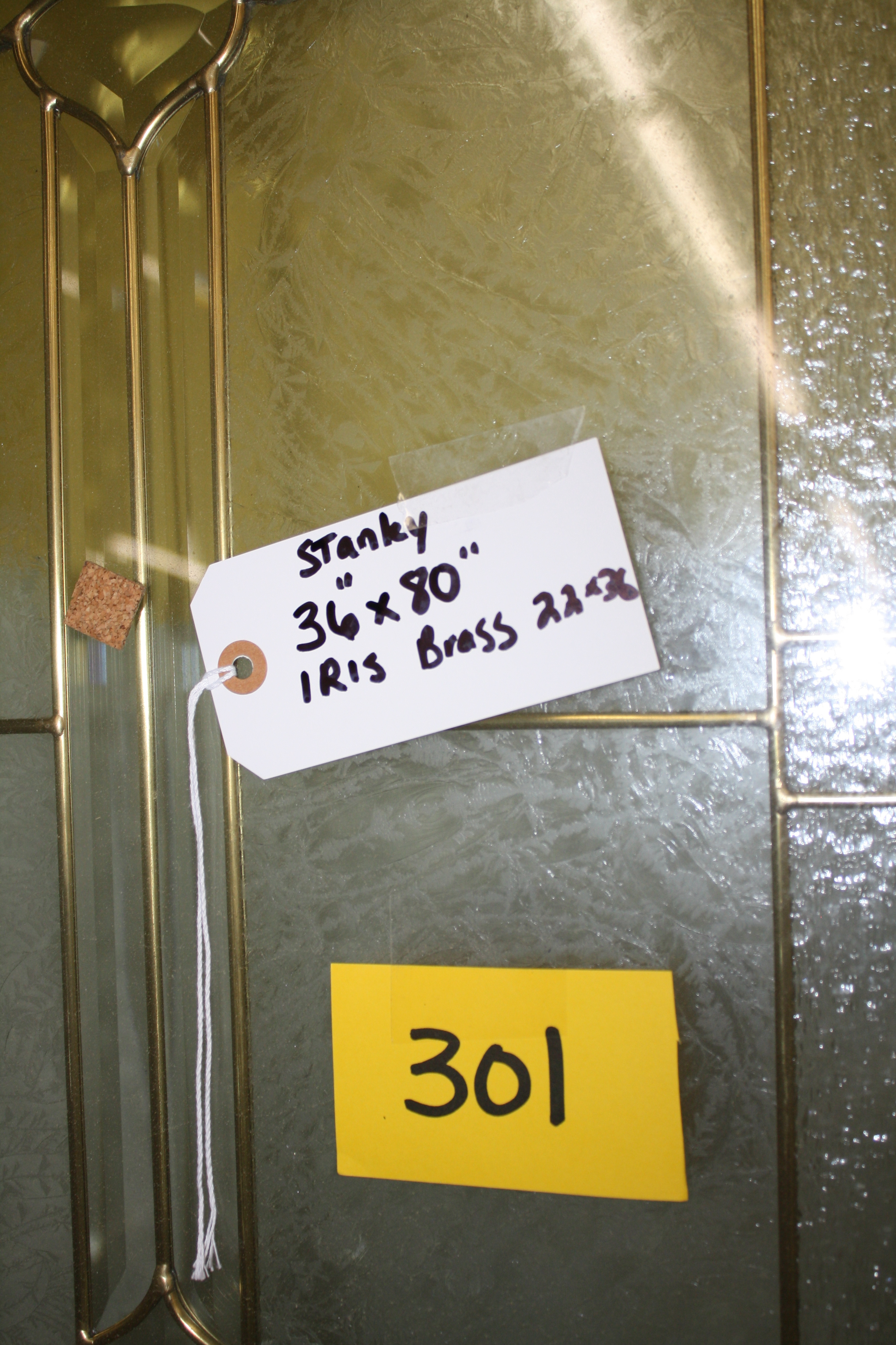 lot 301 image: Stanley 36x80 Iris Brass