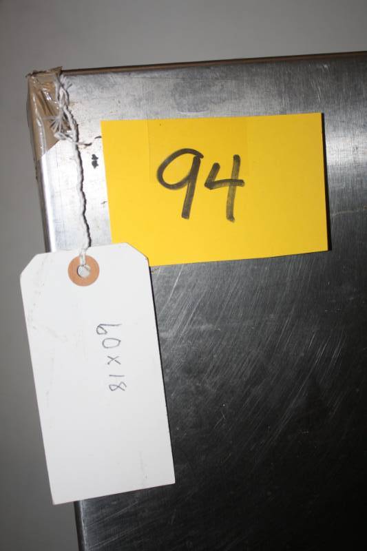 lot 94 image: Stainless Steel Shelf60x18