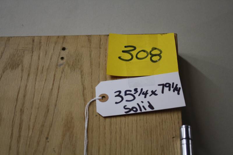 lot 308 image: Door Solid wood