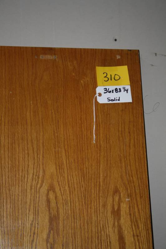 lot 310 image: Service Door Solid Wood