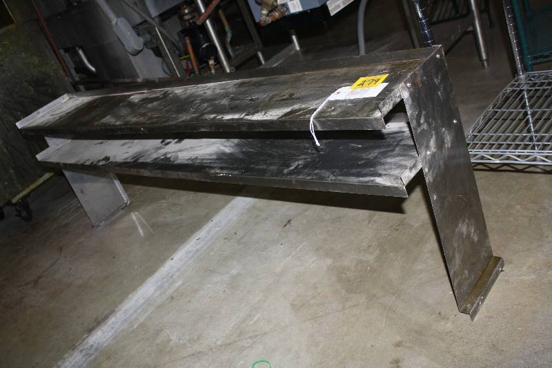 lot 279 image: 2 Tier Stainless Steel Shelf68.5x10x23.25