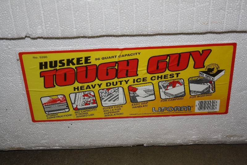 lot 299 image: Two Huskee Tough Guy Ice Coolers