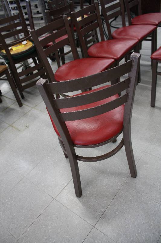 lot 198A image: Red Plymold Chairs