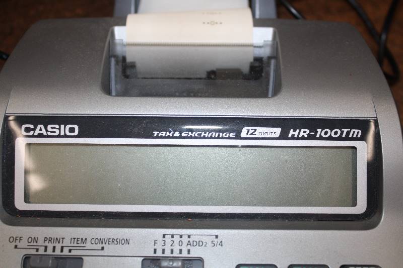 lot 344 image: Casio Tax Calculator HR-100TM