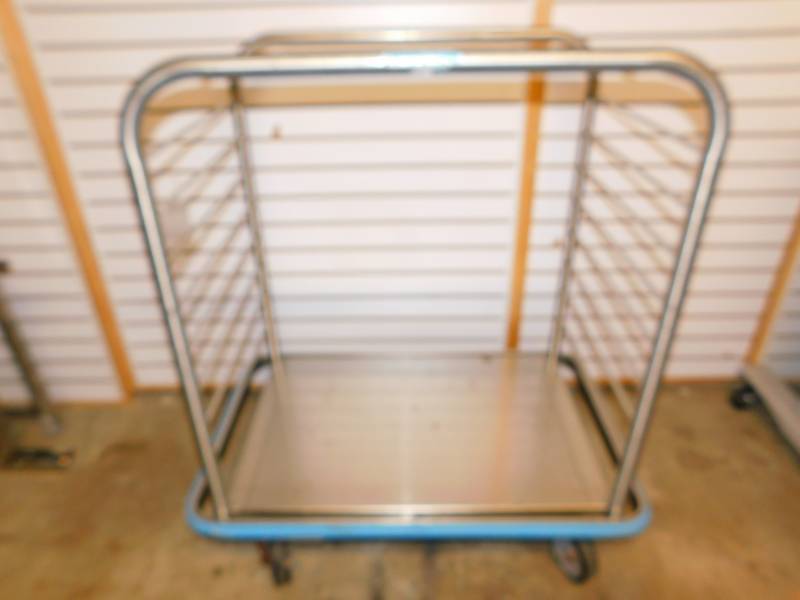 lot 31 image: Heavy Duty Stainless Steel Cart On Wheels