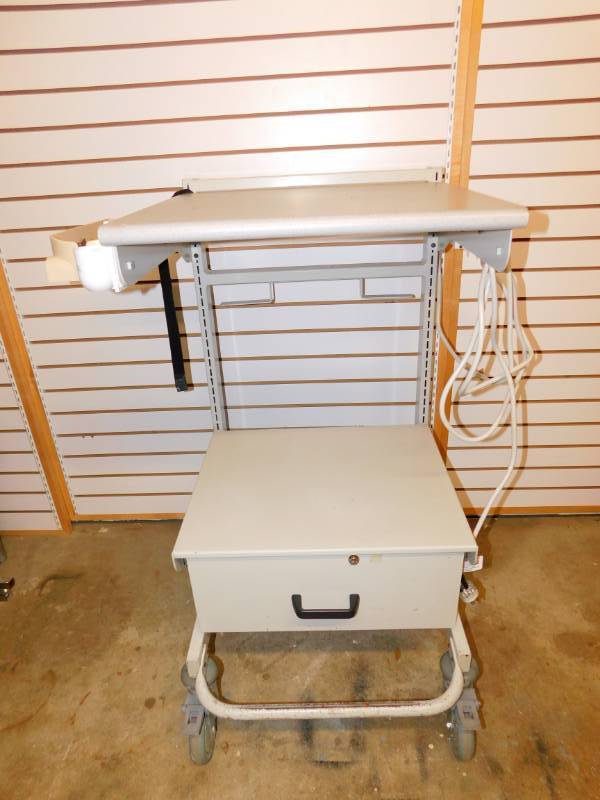 lot 39 image: Cart On Wheels With One Drawer & One Top Shelf