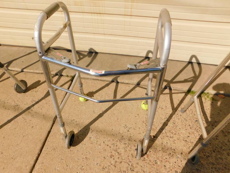 lot 60 image: Guardian Easy Care Folding Walker With Two Front Wheels