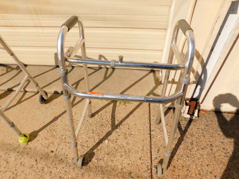 lot 61 image: Invacare  Walker With Two 5 Front Wheels