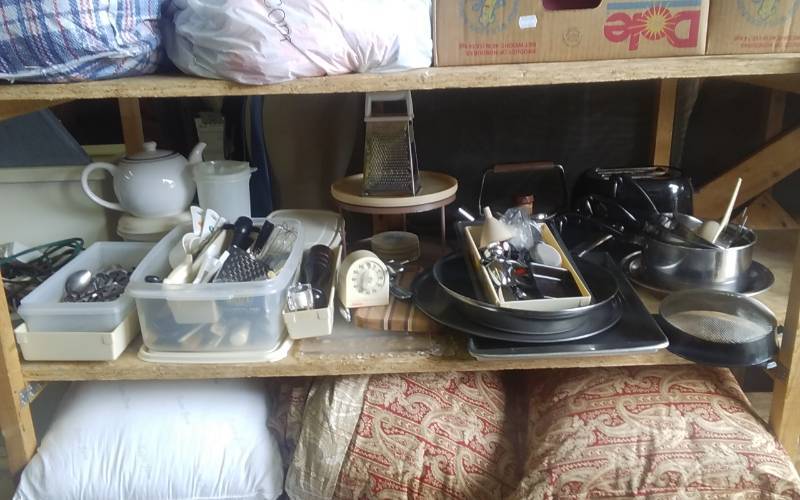 lot 16 image: Large Lot Of Kitchen Wares, Flat Ware, Cook Wares, Utensils, Pots, Pans (All Clean In Like New Condition)