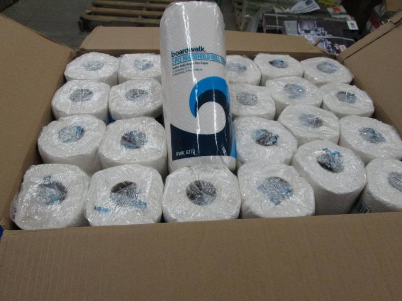 lot 12 image: 24 Rolls Boardwalk 2 Ply Roll Towel...