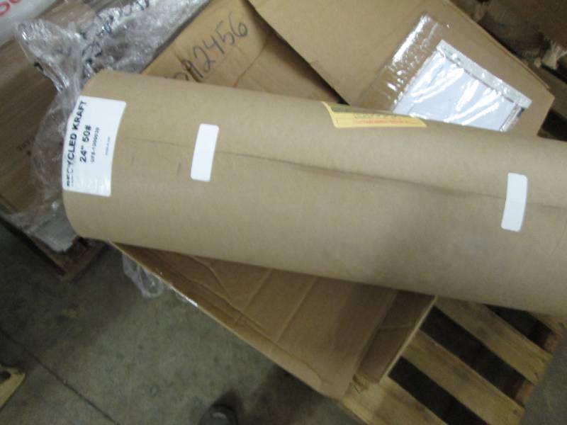 lot 51 image: Roll of 24 inch Recycled Kraft pape...